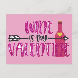 Funny Vin är min Valentine Vykort