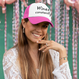 Funny vin citerar gåvor söt bachelorettfest truckerkeps