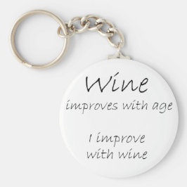 Funny vin citerar humor-födelsedagskalkyler nyckelring