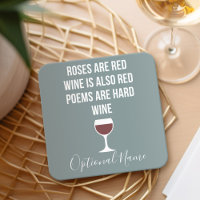 Funny Vin Dikt - Vin är Red Poetry är hård