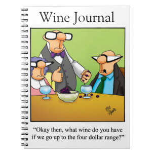 Funny Vin Humor Journal Gift Anteckningsbok