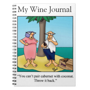 Funny Vin Humor Journal Gift Anteckningsbok