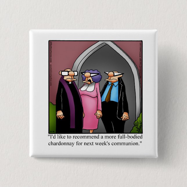 Funny Vin Humor-knapp Knapp (Framsida)