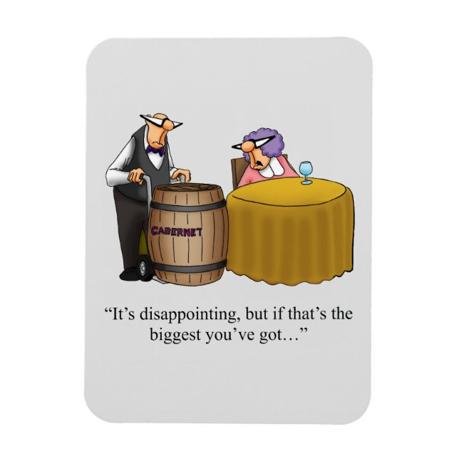 Funny Vin Humor Magnet Gift (Vertikal)