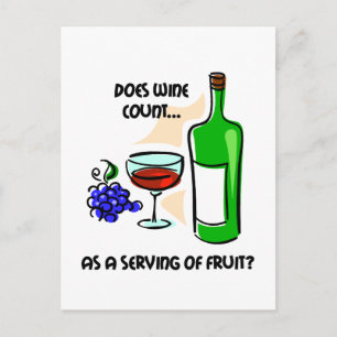 Funny vin humor som säger vykort