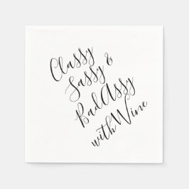 Funny Vin Party Napkins Pappersservett
