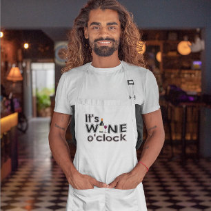 Funny Vin Say Apron Långt Förkläde