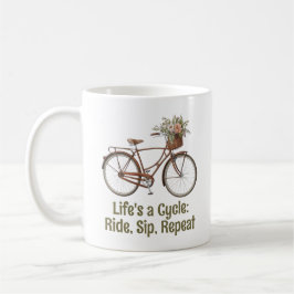 Funny Vintage Bicycle Kaffemugg
