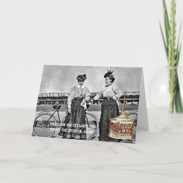 FUNNY VINTAGE BICYCLE WOMEN SPERM OIL VICTORIAN KORT