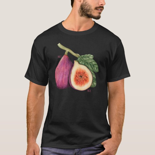 Funny Vintage Botaniska figurer T Shirt (Framsida)