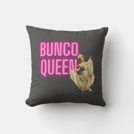 Funny Vintage Bunco Queen Kudde