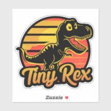 Funny Vintage Dinosaur Trex vid Sunset Tiny Rex