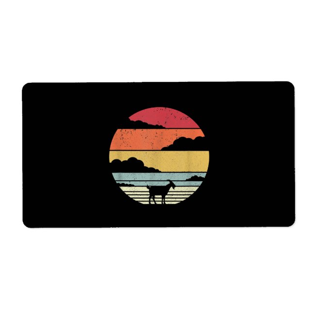 Funny Vintage Goat Gift Fraktsedel (Framsidan)