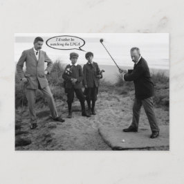 Funny Vintage Golf Postcard Vykort