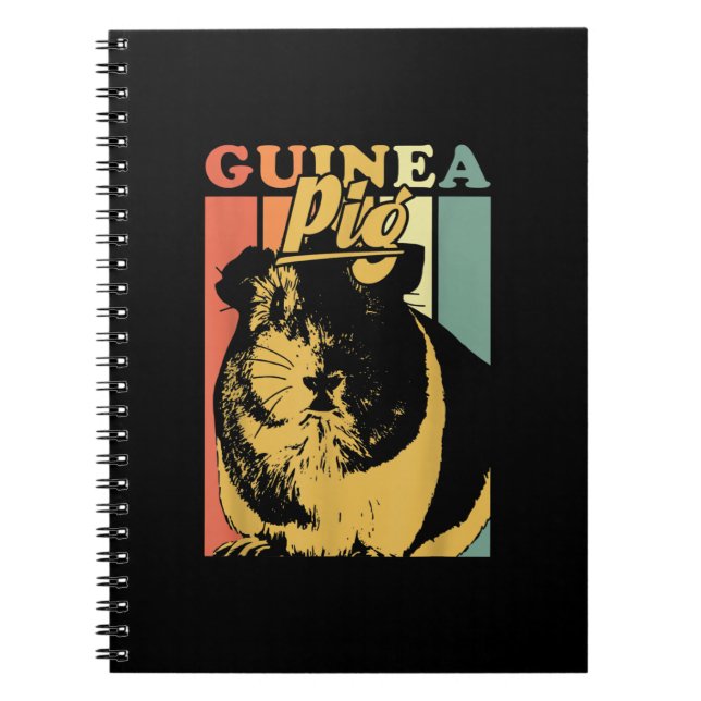 Funny Vintage Guinea-Gris-gåvor Anteckningsbok (Framsidan)