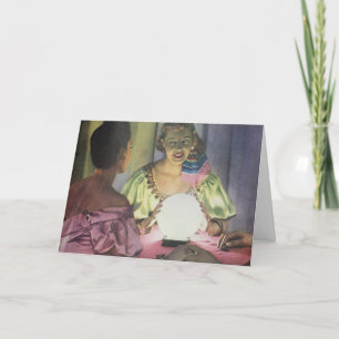 Funny Vintage Gypsy Fortune Teller Seance Kort