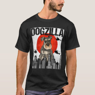 Funny Vintage Japansk Dogzilla Miniature Schnauze T Shirt