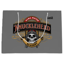 Funny Vintage Knucklehead Academy Skull