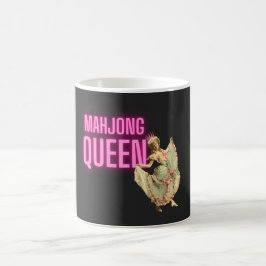 Funny Vintage Mahjong Queen Magisk Mugg