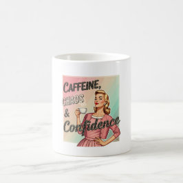 Funny Vintage Mugg for Women - Retro Coffee Quote