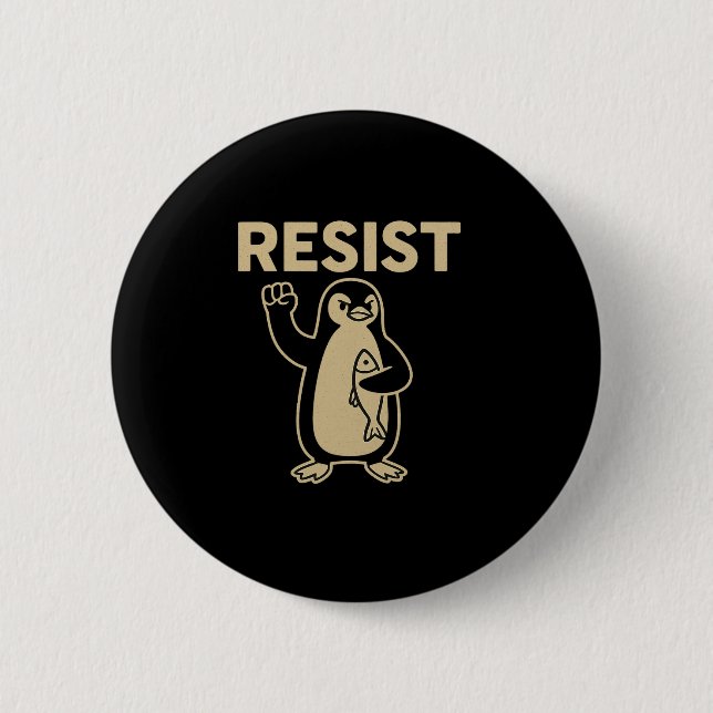 Funny Vintage Resistent Penguin Activism Graphic D Knapp (Framsida)