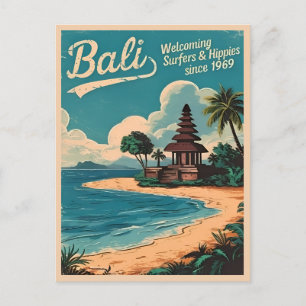 Funny Vintage resor Bali Indonesia Retro Humor Vykort
