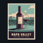 Funny Vintage resor Napa Valley Vin Humor Vykort<br><div class="desc">Utrymme till Napa Valley med en vrid från humor med den här fantastiska återbäringsinspirerade designen. Inblandad med nostalgiska vibes och vintage charm är denna utformning perfektens blandning av nostalgi och vit,  och firar de vinodlingar och vintagar som gör Napa Valley till älskare-vin till paradiset.</div>