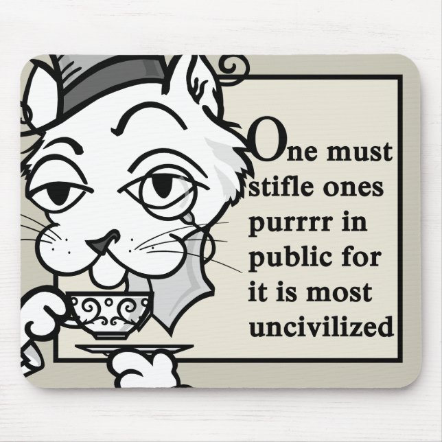 FUNNY VINTAGE STIL CAT MOUSE PAD MUSMATTA (Framsidan)