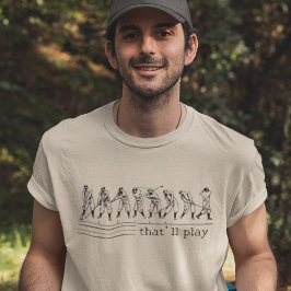 Funny Vintage Stil Golf Swing Light T Shirt
