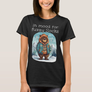 Funny Vinter Bear kärlek fuzzy Socks T Shirt