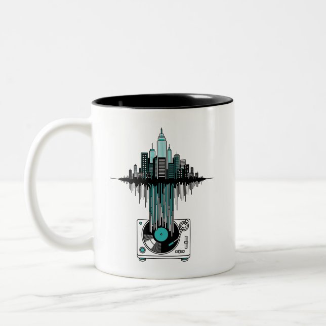 Funny Vinyl Record Collector | Music Älskare Mugg (Vänster)