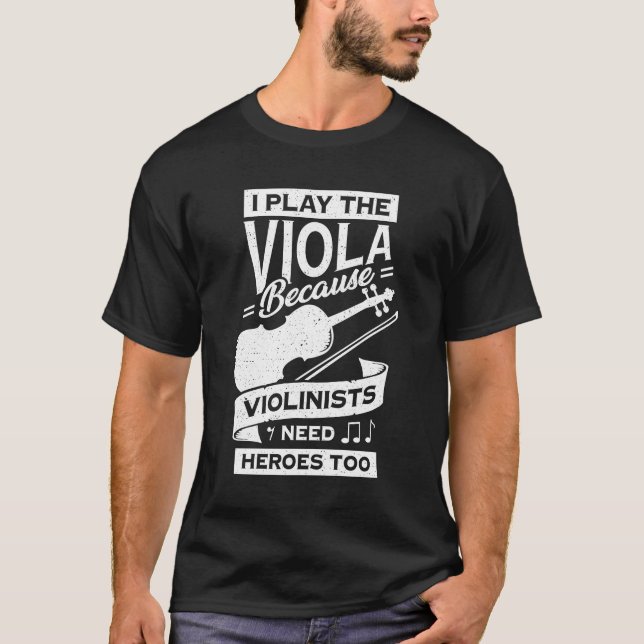 Funny Viola Player Instrument Violist Gift T Shirt (Framsida)