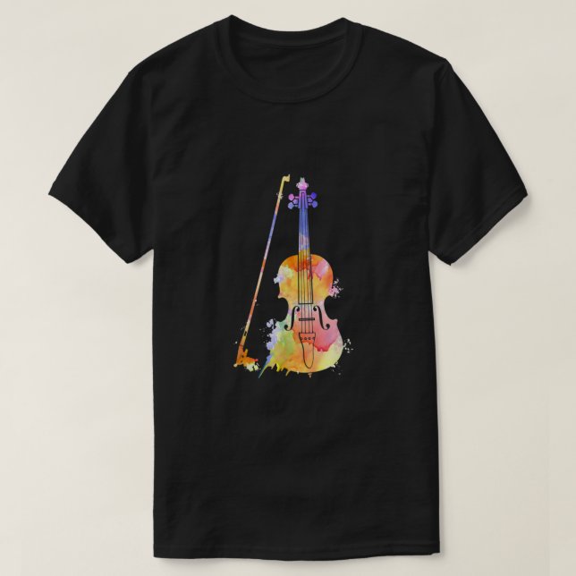 Funny Violin Älskare Art För manar Women Violin Pl T Shirt (Design framsida)