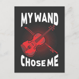 Funny Violin Player Gift Musical Instrument Älskar Vykort