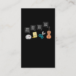 Funny Violin Player Humor Musician Roligt Visitkort