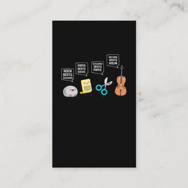 Funny Violin Player Humor Musician Roligt Visitkort (Framsida)
