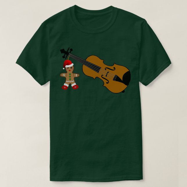 Funny Violinist jul Violin Player Musician S T Shirt (Design framsida)