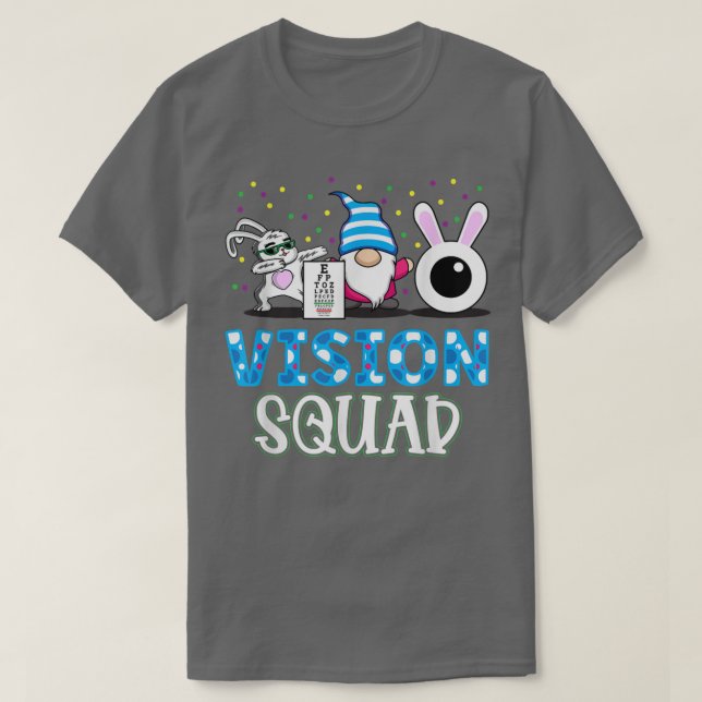 Funny Vision Squad Optometry Optometrist Bunny Eas T Shirt (Design framsida)