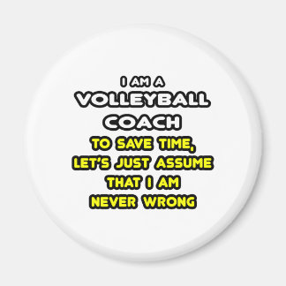 Funny Volleyball Coach T-Shirts och Gifts Magnet