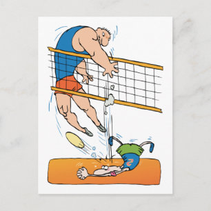 Funny Volleyball Gift Vykort