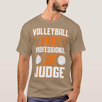 Funny Volleyball Pappa Professionell Line-domare 1 T Shirt