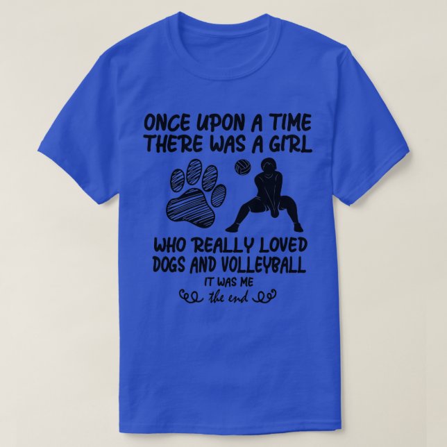 funny volleyball s for teen girls who loves dogs  t shirt (Design framsida)