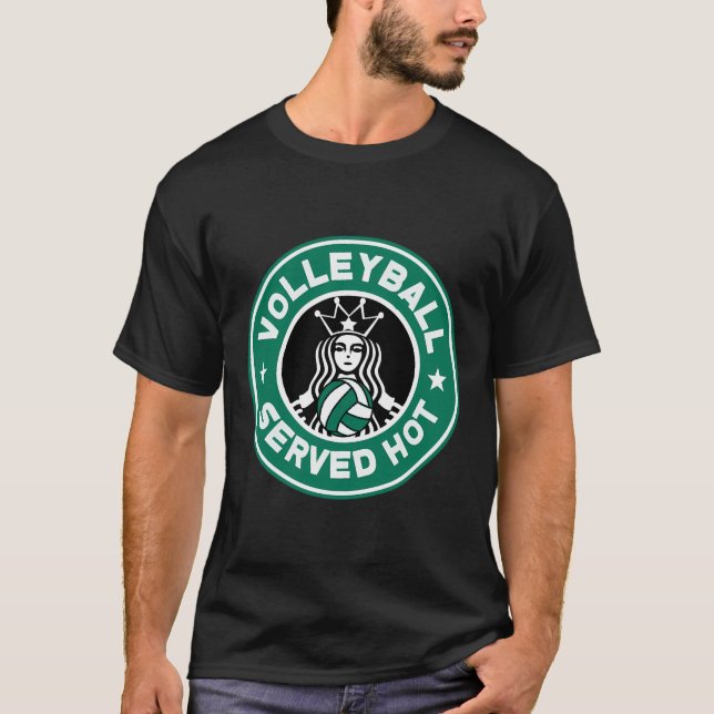Funny Volleyball Served Hett Perfekt Gift Tonåring T Shirt (Framsida)