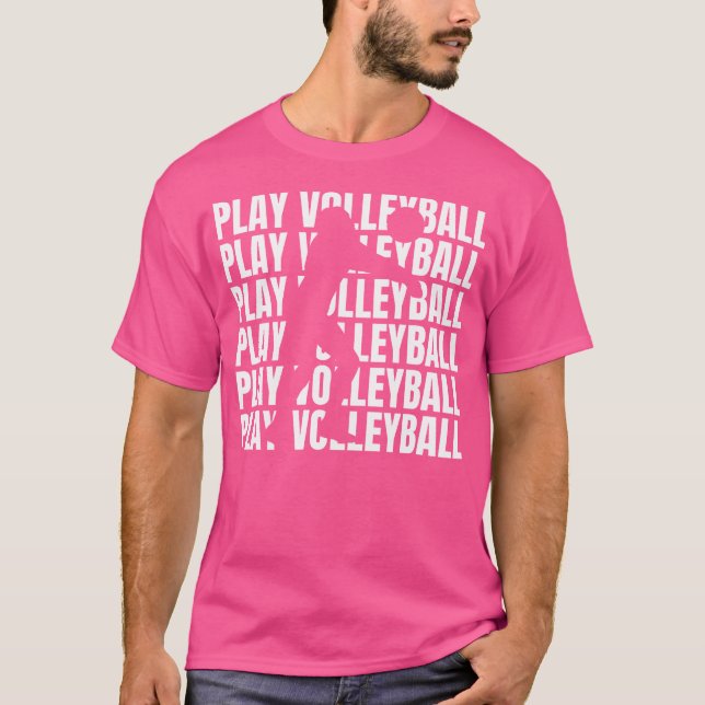 Funny Volleyball T Shirt (Framsida)