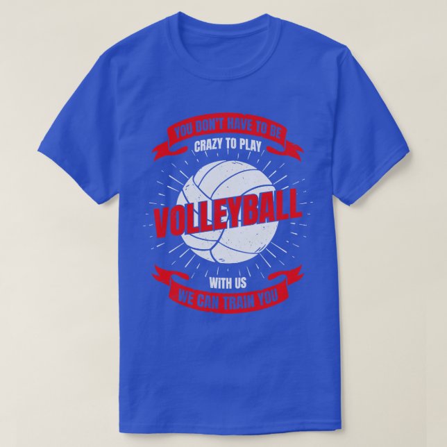 Funny Volleyball Team Gift T Shirt (Design framsida)