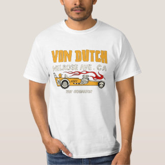 Funny Von Dutch Retro Drag-bil T Shirt