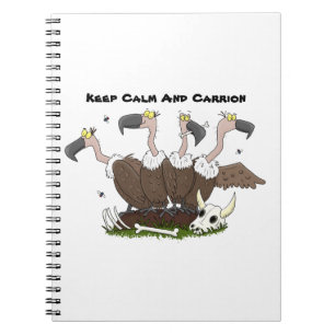 Funny vultures humor tecknad anteckningsbok
