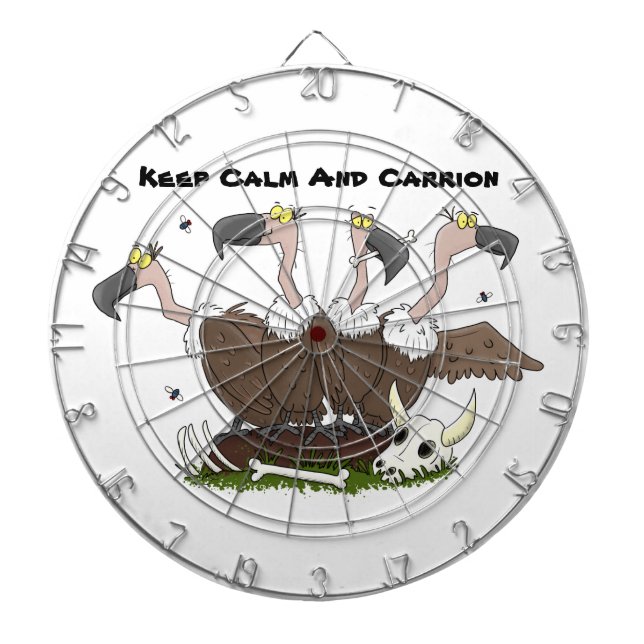 Funny vultures humor tecknad darttavla (Framsidan)