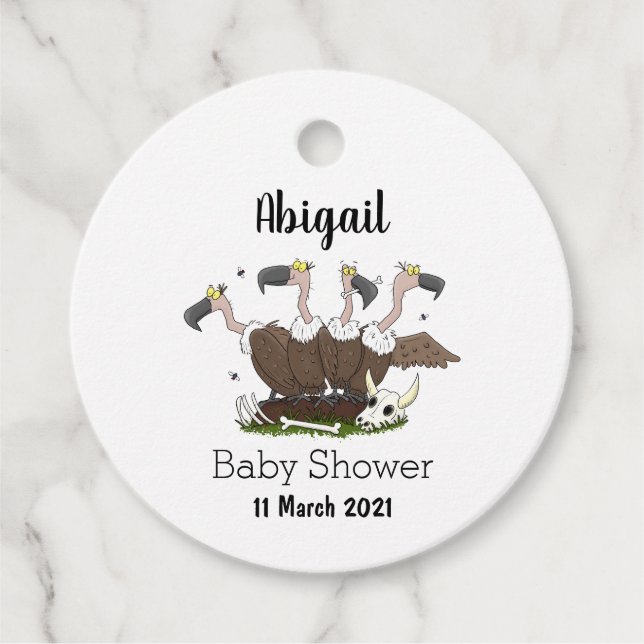 Funny vultures humor tecknad gåvor etiketter (Framsida)