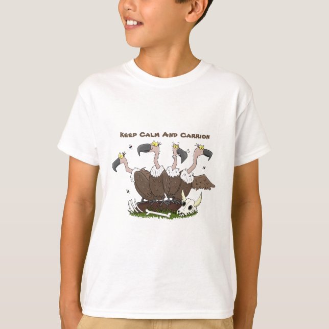 Funny vultures humor tecknad t shirt (Framsida)